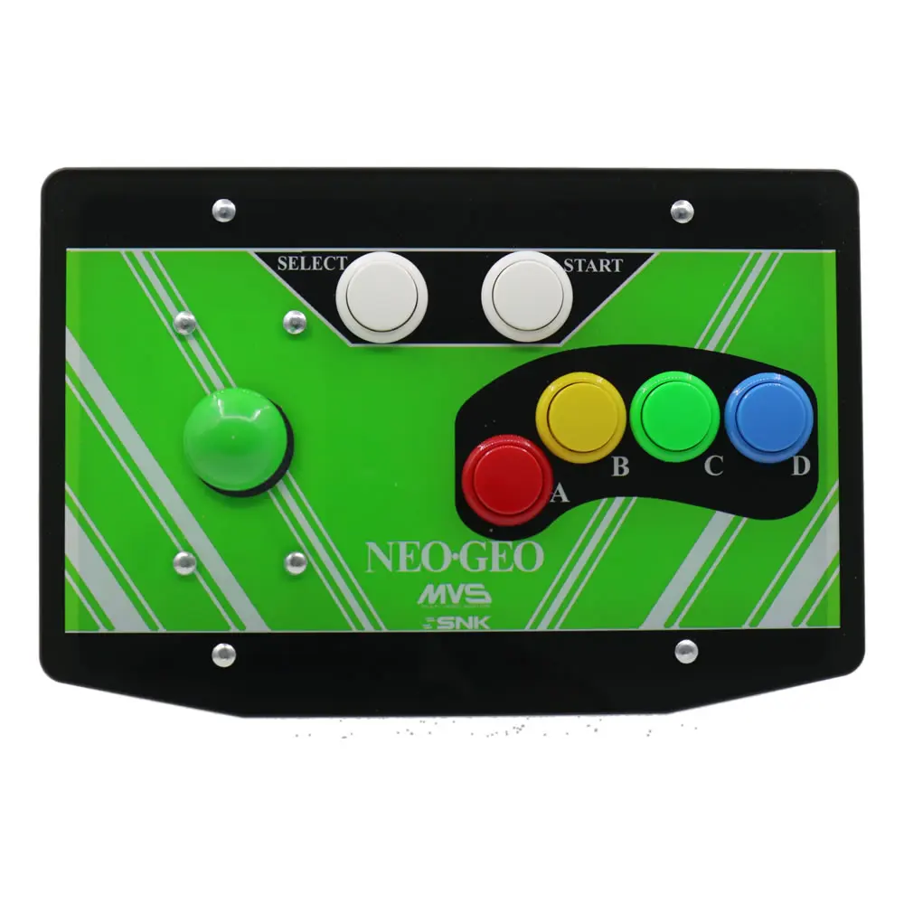 RAC-J200S 6 кнопок 15Pin аркадный джойстик контроллер для SNK Neo Geo AES MVS CD зеленый |