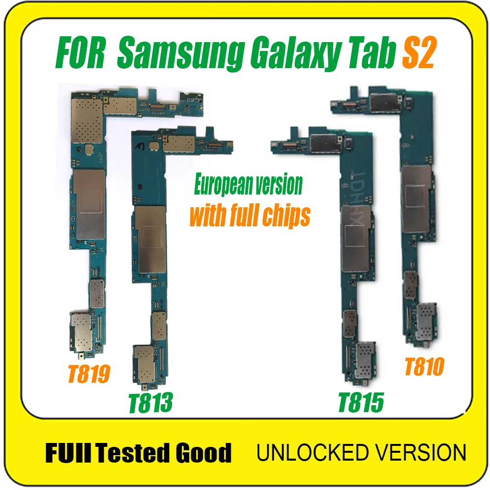 Материнская плата 32 ГБ для Samsung Galaxy Tab S2 T815 T810 T819 T813 оригинальная разблокированная