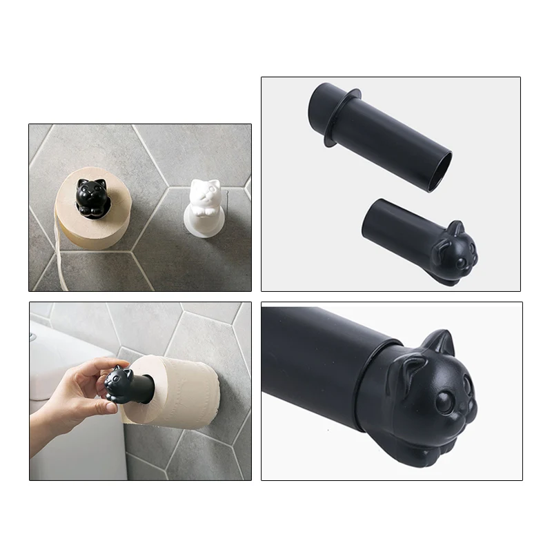 Креативный настенный держатель для рулона бумаги в форме кошки настенное