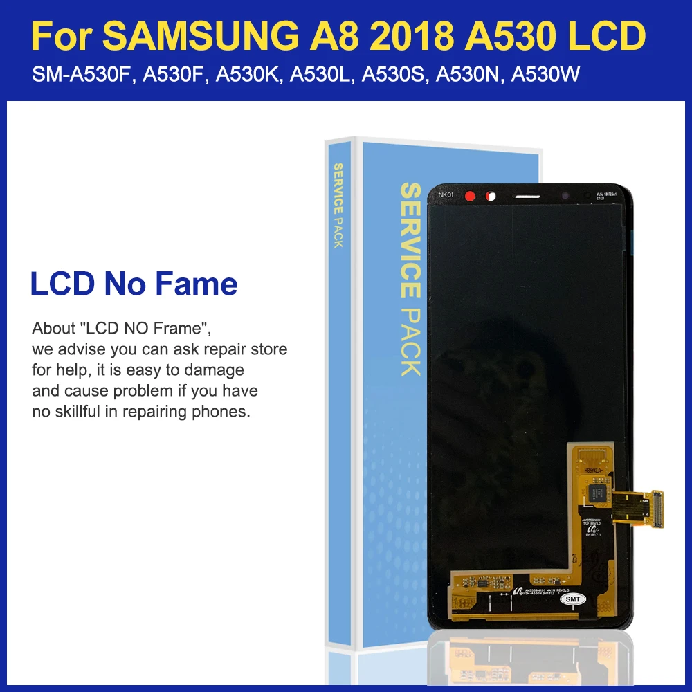 Super AMOLED 5 6 ''ЖК дисплей для SAMSUNG Galaxy A8 2018 ЖК A530 A530F A530DS с сенсорным экраном