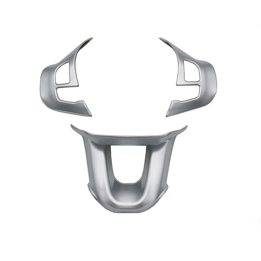 Copertura del Volante Auto Interni Volante Pulsanti Cornice Decorazione Adesivo Logo Distintivo Emblema per Peugeot 2008 208 GTI 2014 - 2018 Accessori Cromata