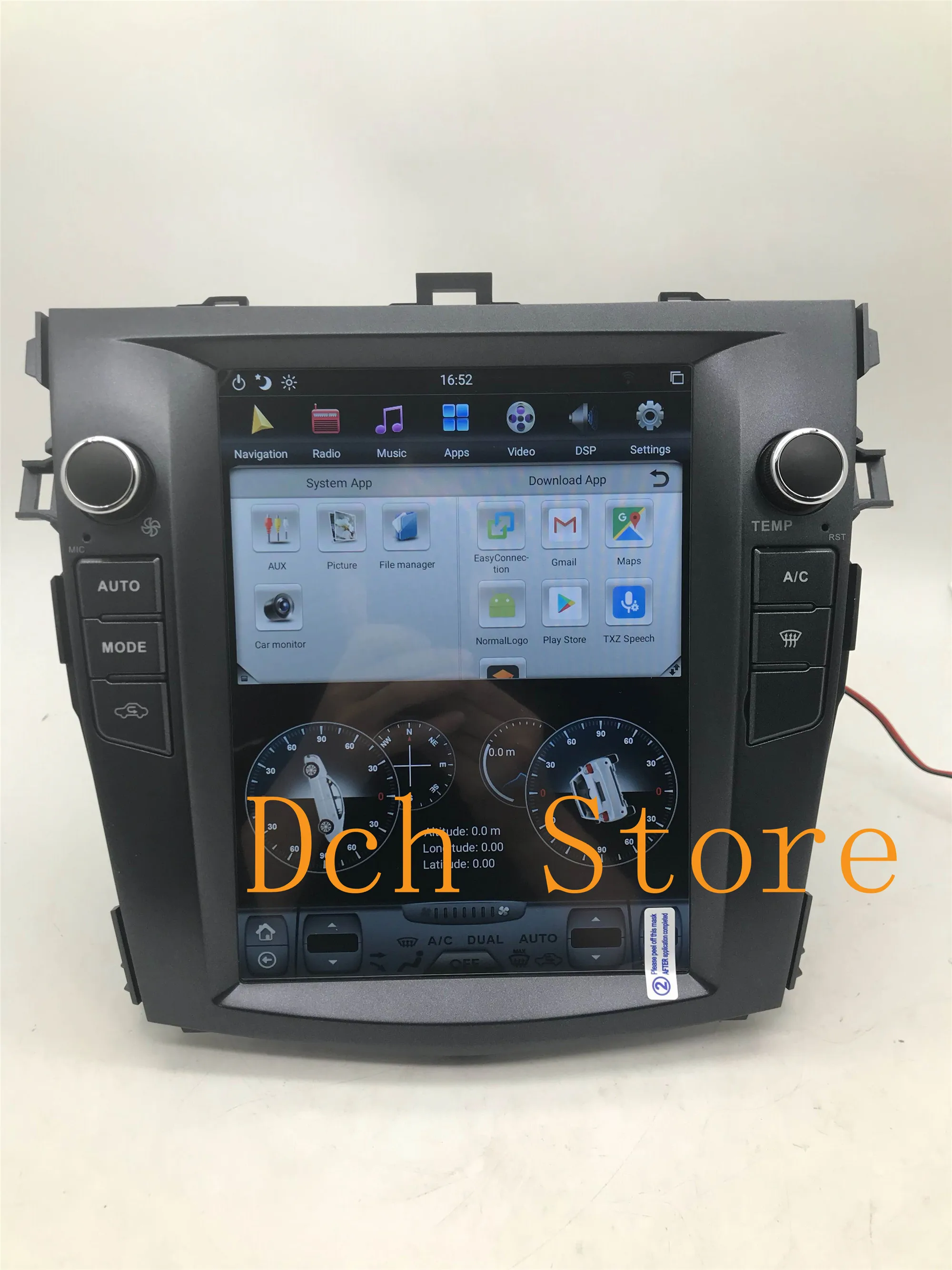 10 4 ''вертикальный экран Tesla стиль Android 9 0 автомобильный DVD GPS для Toyota Corolla 2006 2007 2008