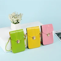 ladies fashionable detachable shoulder strap card case coin purse cute candy color mini shoulder messenger bag for women