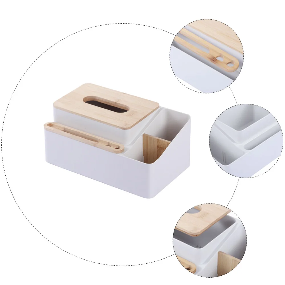 

Multipurpose Tissue Box Desktop Paper Extraction Box Sundries Storage Container