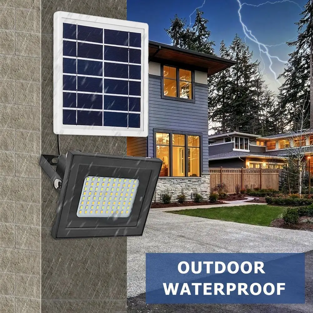 Настенный светильник с датчиком движения 80LED уличный