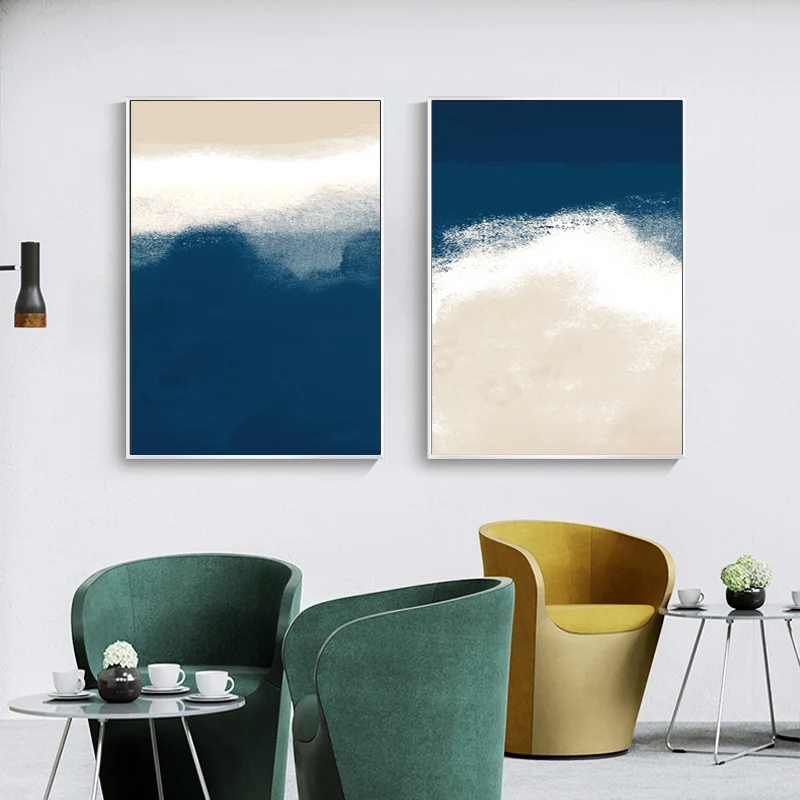 Абстрактные настенные плакаты и принты картина маслом напечатанная на холсте