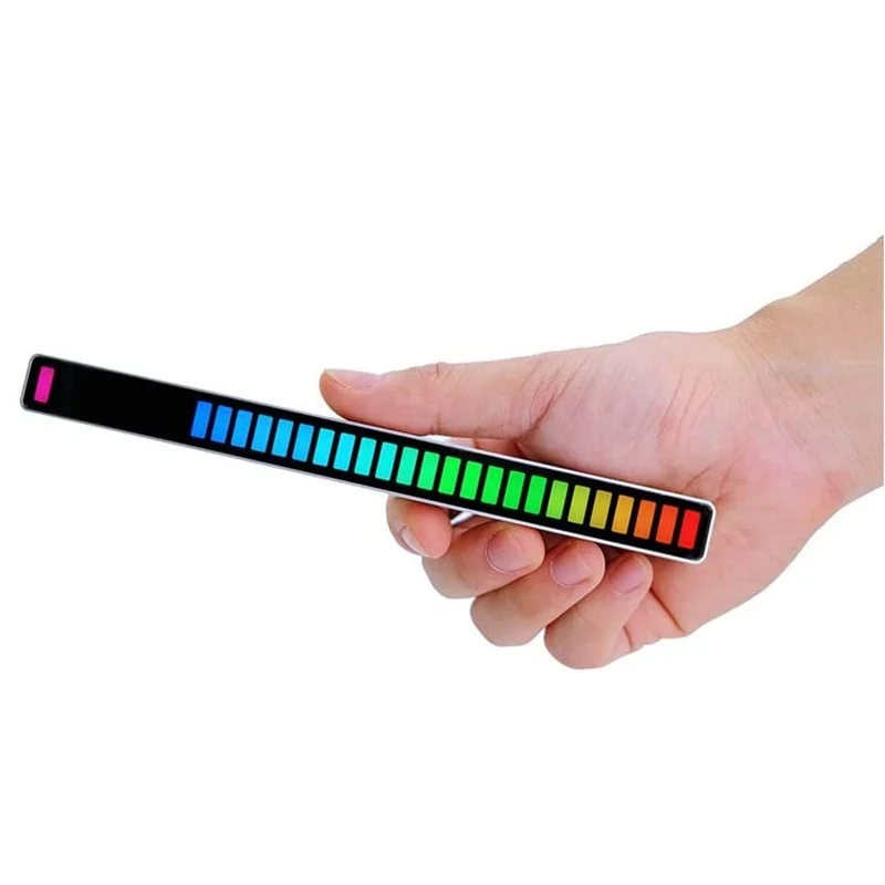 18 цветов автомобильный светильник с голосовым управлением музыкальный ритм