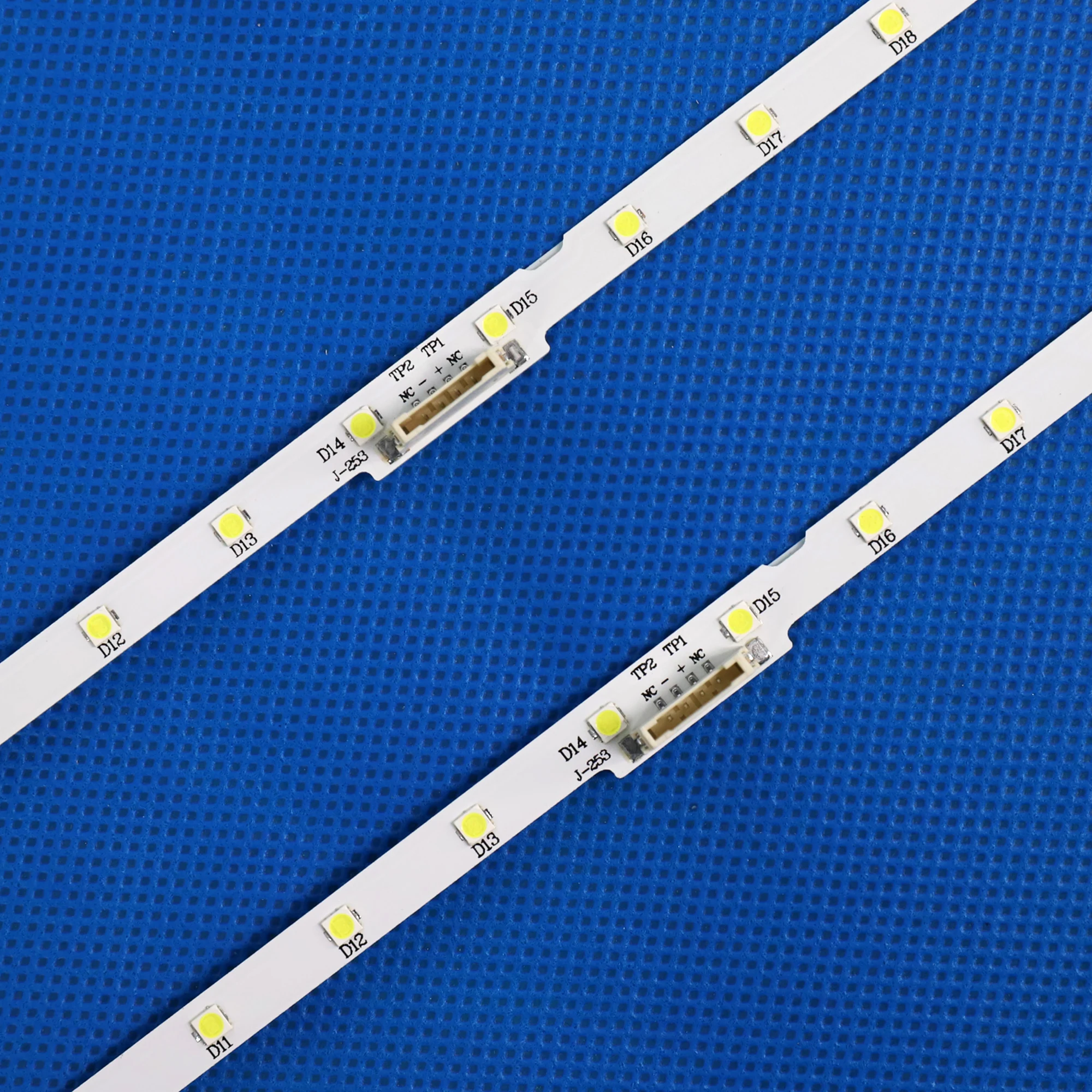 New kit 50pcs 28LED LED backlight strip for Samsung UE43NU7100U AOT_43_NU7100F UE43NU7120U UE43NU7170U BN96-45954A UE43NU7100