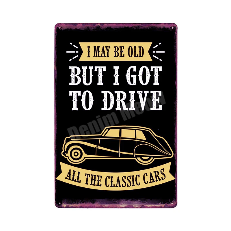 S Fix Cars Plaque Shabby Chic Metal Tin Signs Classic Car Wall Art Poster Advertising Plates Bar Garage Vintage Home Decor MN117 - Цвет: S