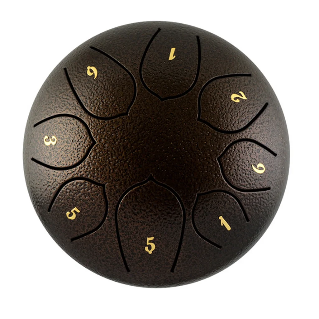 

6' Alloy Steel Tongue Drum C Key 8 Notes Tank Drum Instrument w/ Bag Mallets Handpan Drum Percussion Instrument Accessories