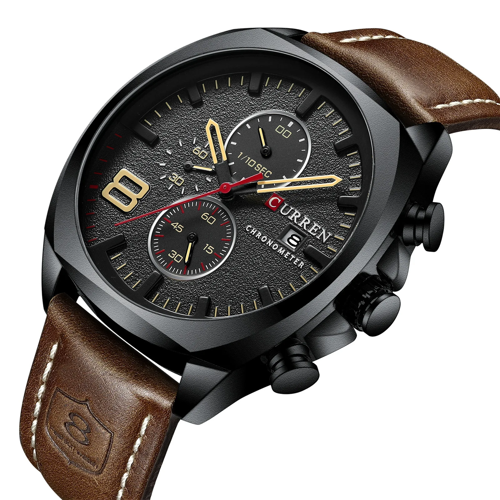 

Men's Watches Top Brand Luxury Waterproof Leather Quartz Creative Calendar Sport Military Wristwatch Male Clock Relogio Hot Sale