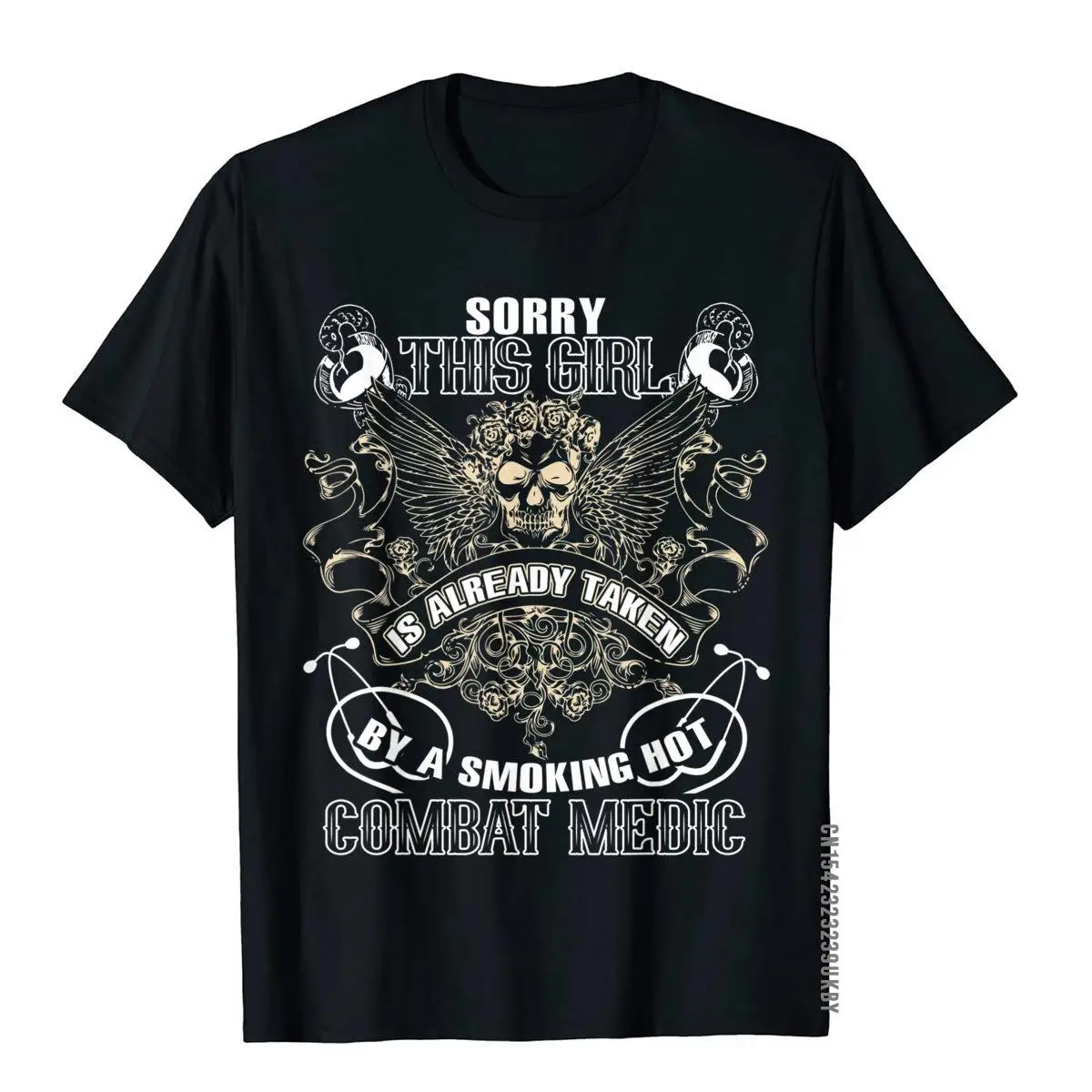 

This Girl Is Already Taken By A Combat Medic T Shirt Customized Tops T Shirt Cotton Men's T Shirt Preppy Style Prevalent