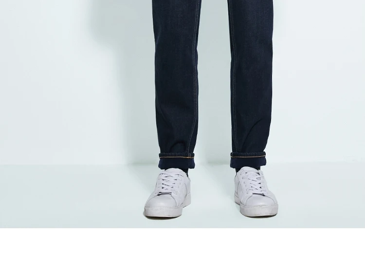 JackJones мужские зимние хлопковые Стрейчевые джинсы, теплые джинсовые штаны, мужская одежда 219332587
