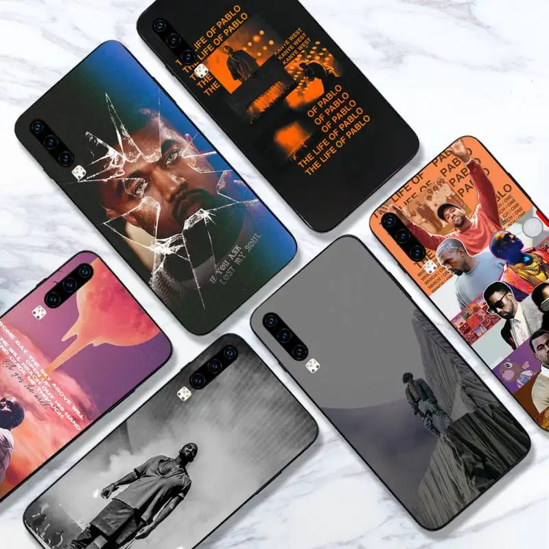 

American rap singer Kanye West Phone Case For Huawei honor Mate 10 20 30 40 i 9 8 pro x Lite P smart 2019 nova 5t