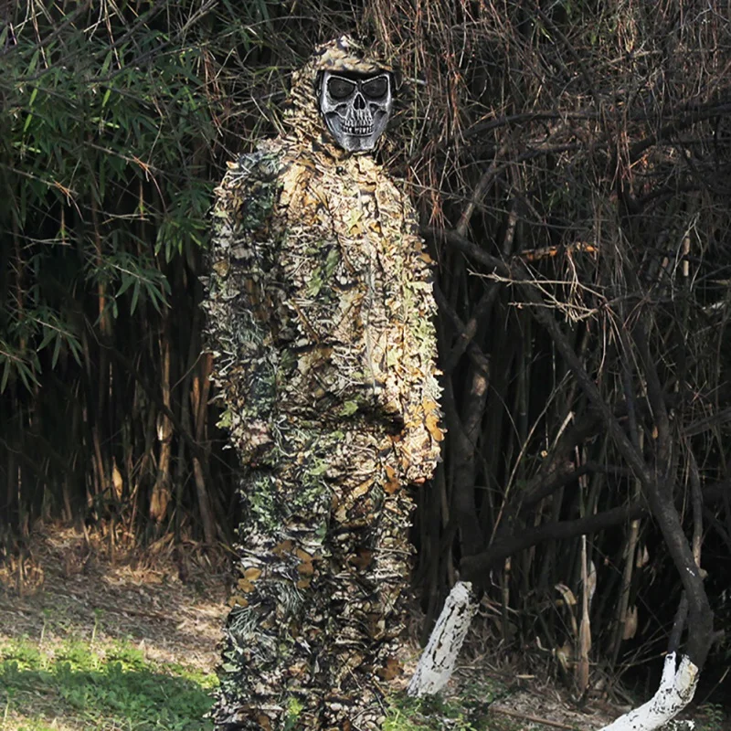 

XL Leaf Stereo 3D Leaf Clothing Camouflage Camouflage Clothing Maple Leaf Camouflage Glow Geely Suits Jungle Camouflage Hot