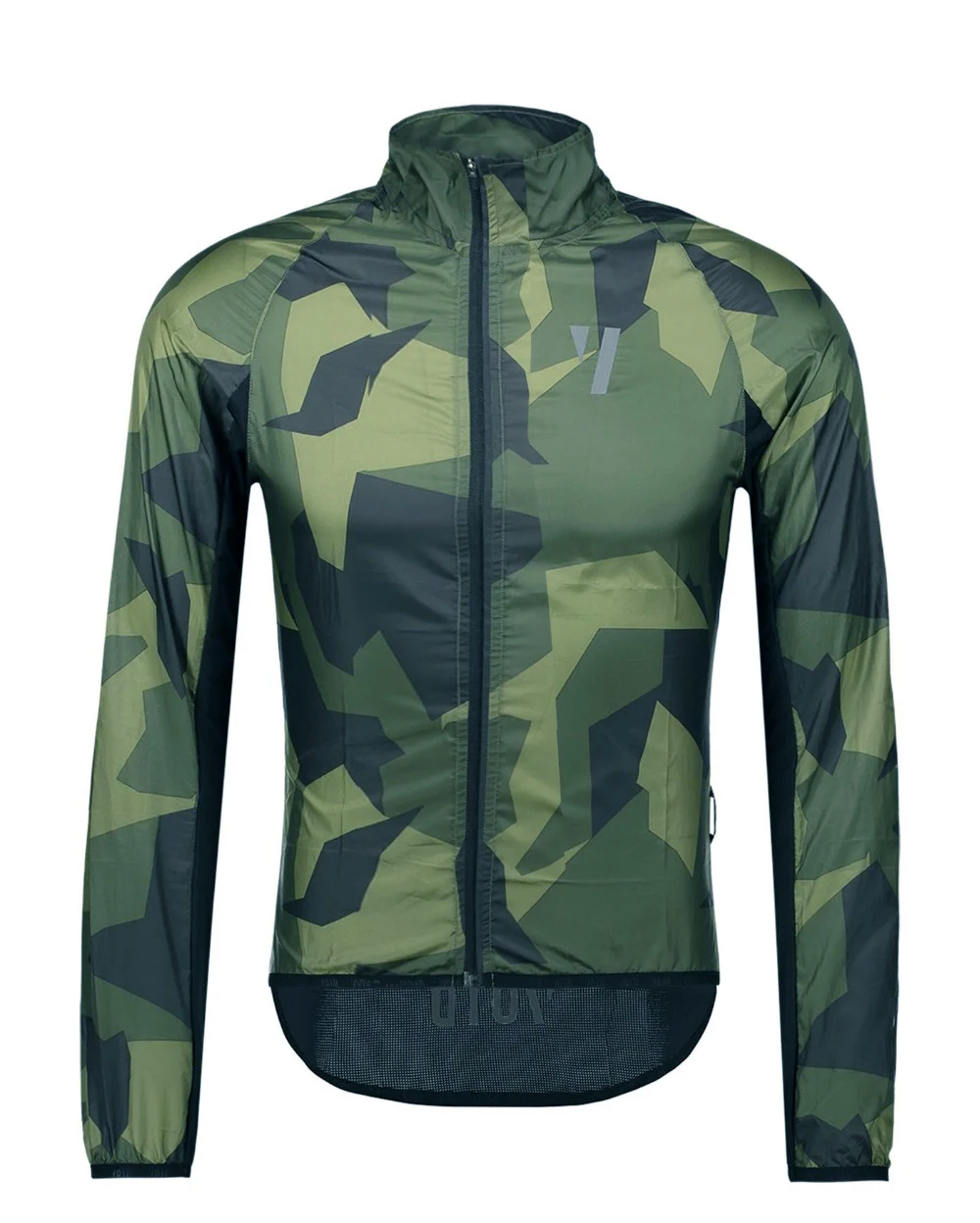 Осенняя велосипедная куртка VOID оранжевая ветрозащитная с длинным рукавом для