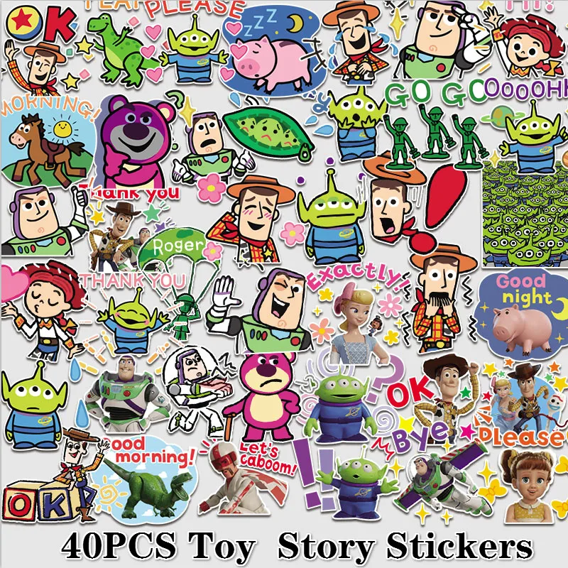 40 шт. Toy Story 4 Forky водонепроницаемый ПВХ стикер s DIY наклейки детские игрушки Аниме автомобили ноутбук чемодан для скейтборда стикер