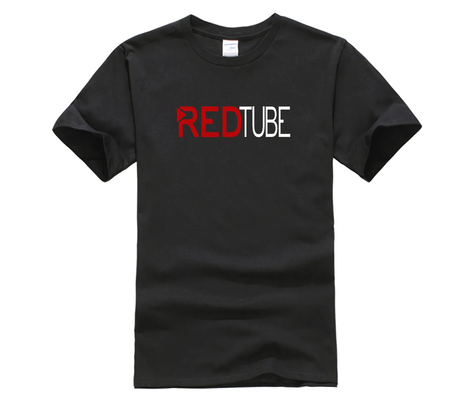 Повседневная модная мужская футболка с логотипом RedTube хлопковые мужские топы