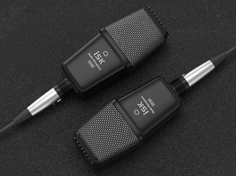 Профессиональный конденсаторный записывающий микрофон ISK S550 с амортизирующим