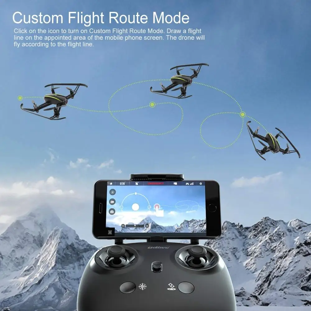 Potensic U36 WiFi FPV RC Дроны с двойной камерой вертолет 720P HD камера Квадрокоптер самолет
