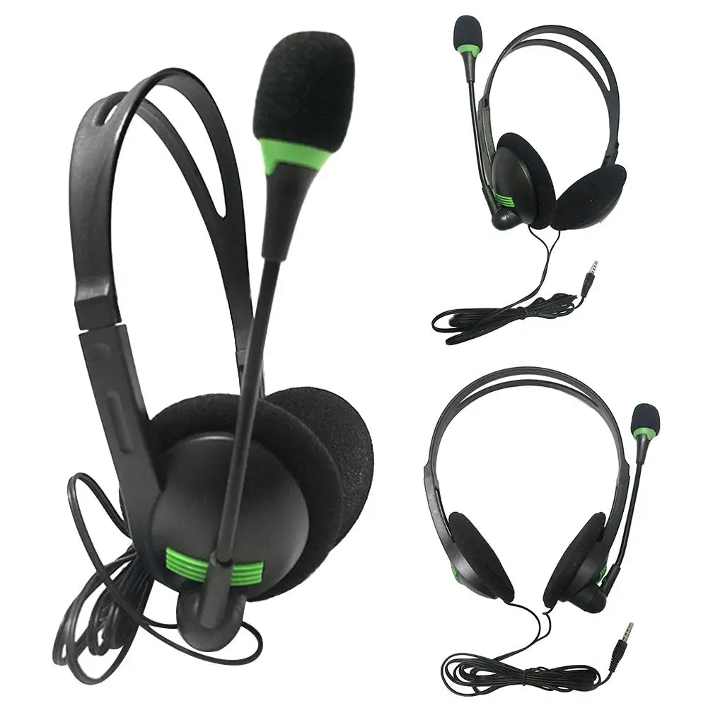 

Portable 3.5mm Plug Clear Sound Headphones Headset with Microphone for Computer