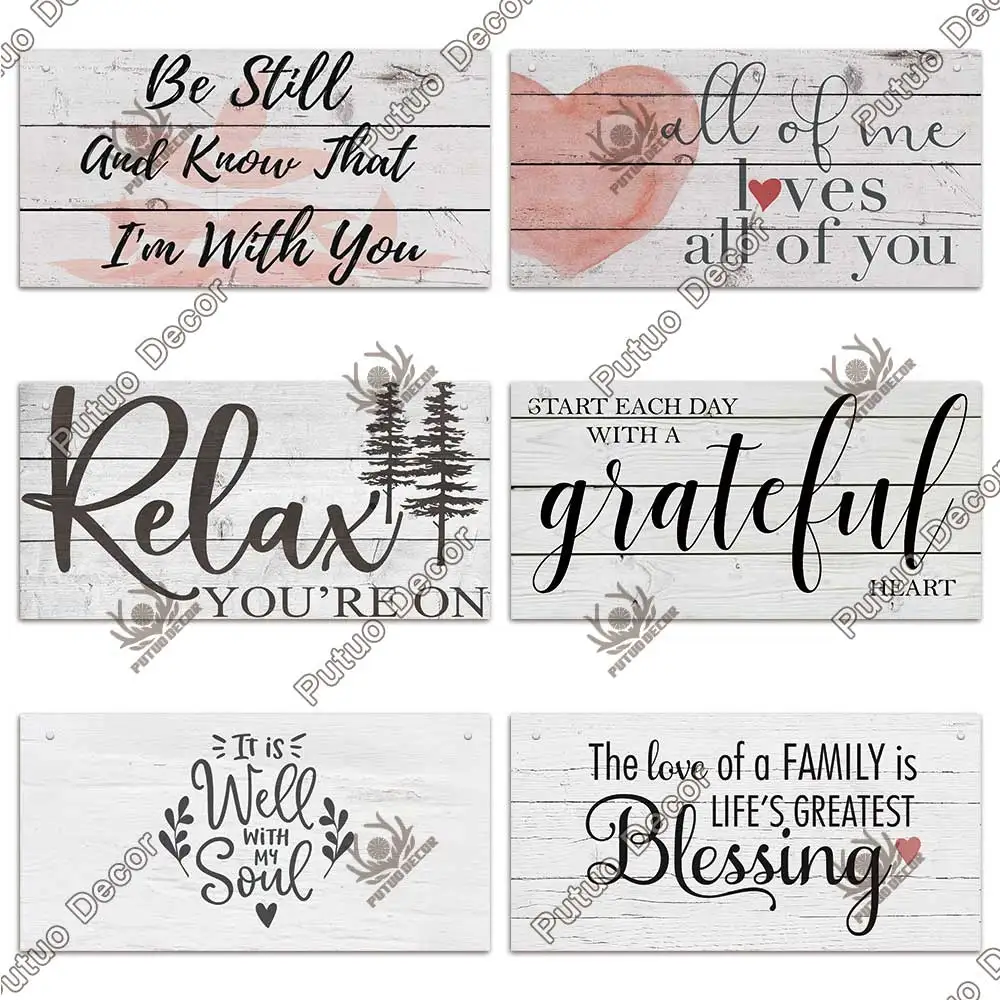 putuo decor hope wooden signs friendship wood wall plaque shabby chic sign for wooden pendant home decoration family gifts free global shipping