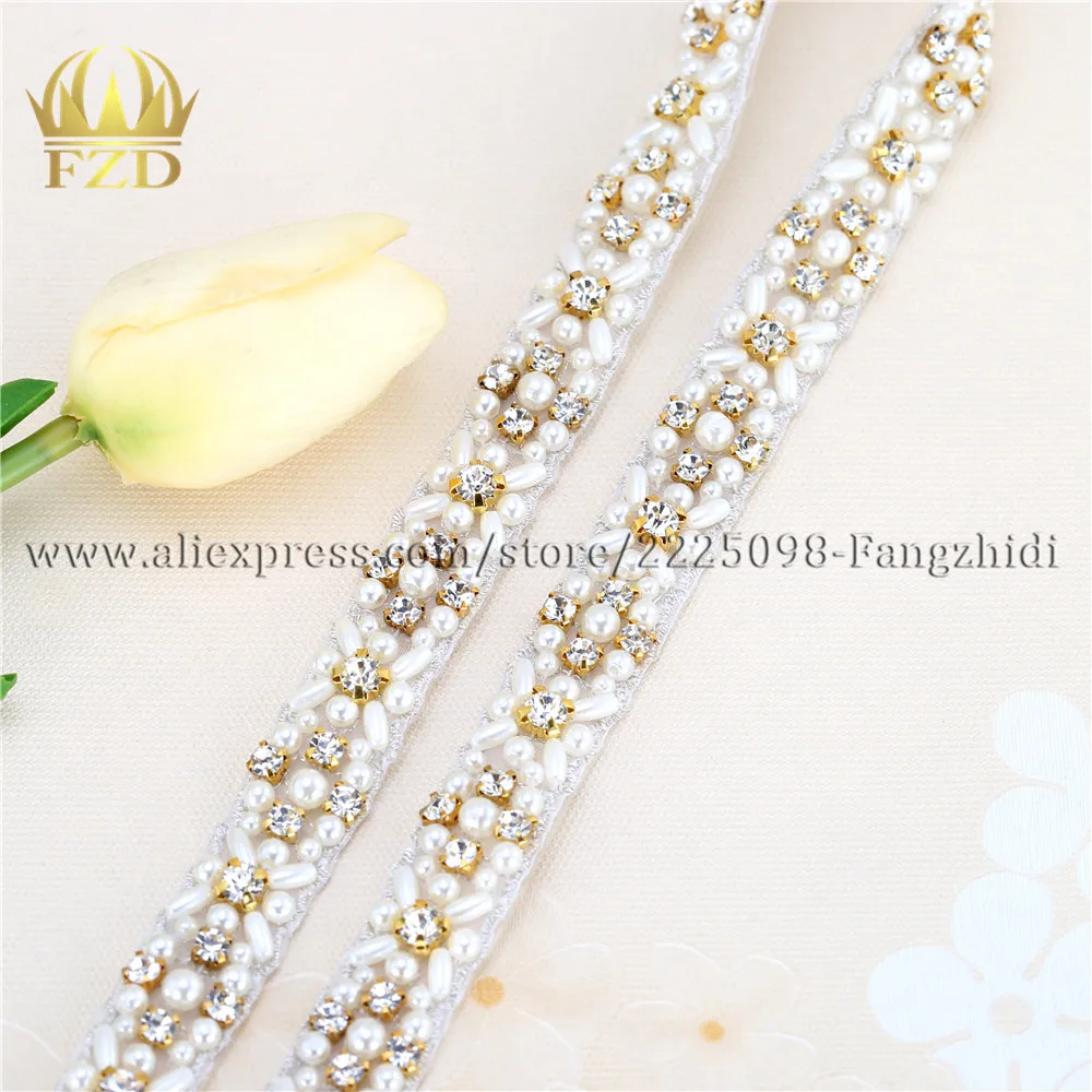 (10 ярдов) оптовая продажа прозрачные стразы для шитья отделка бисером цепочка