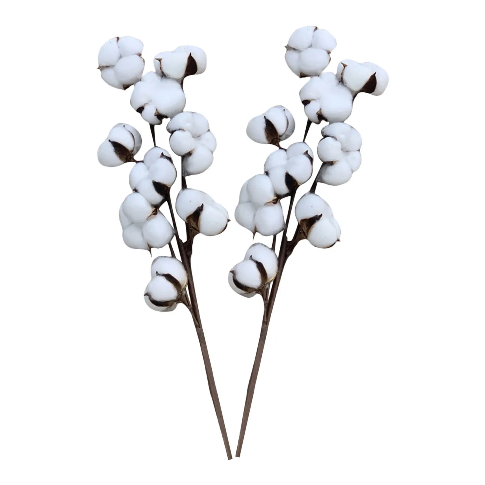 

2PCS Artificial Flowers Cotton Bouquet Wedding Party DIY Decoration Room Cafe Pompom Artificial Plants Flower Decor