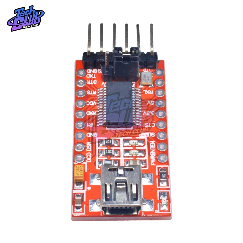 3 В 5 в FTDI Mini USB к TTL Серийный UART Адаптеры модуль порт преобразователь для Arduino Pro PIC DIY