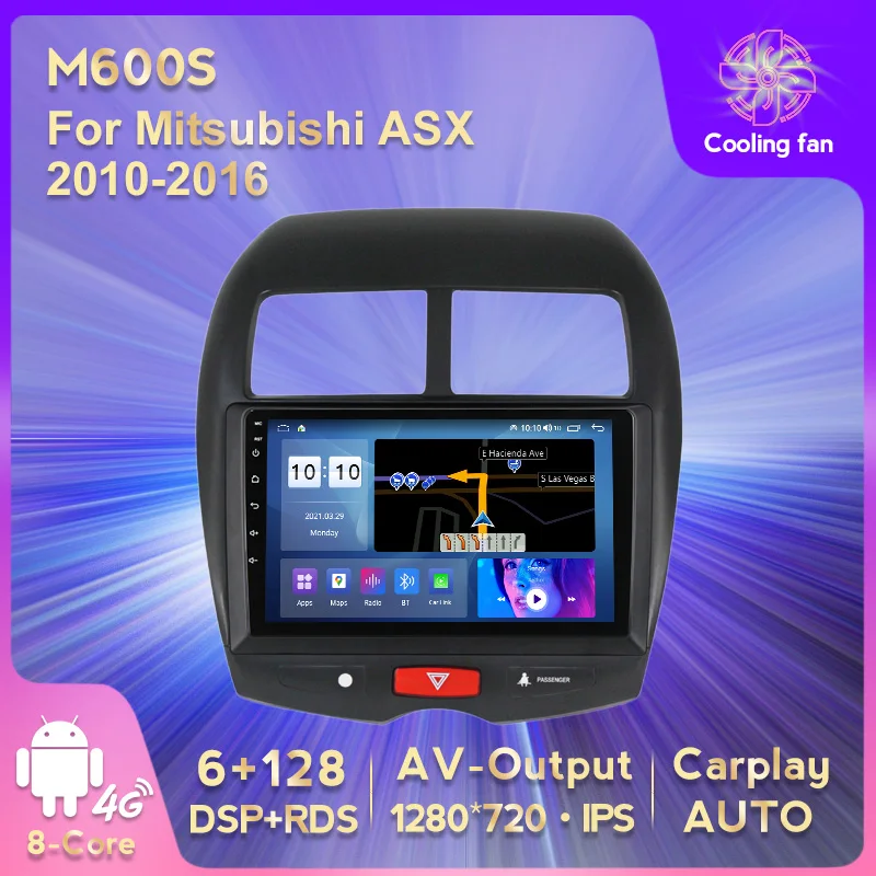 

Автомобильный мультимедийный проигрыватель RDS DSP Android 11 6G + 128G IPS, Автомобильный мультимедийный проигрыватель для Mitsubishi ASX, мультимедийный ви...