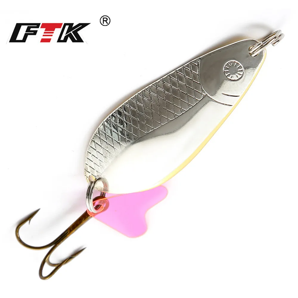 FTK 1 шт. металлическая блесна рыболовная приманка жесткие приманки ложка 9 5 см/18 г