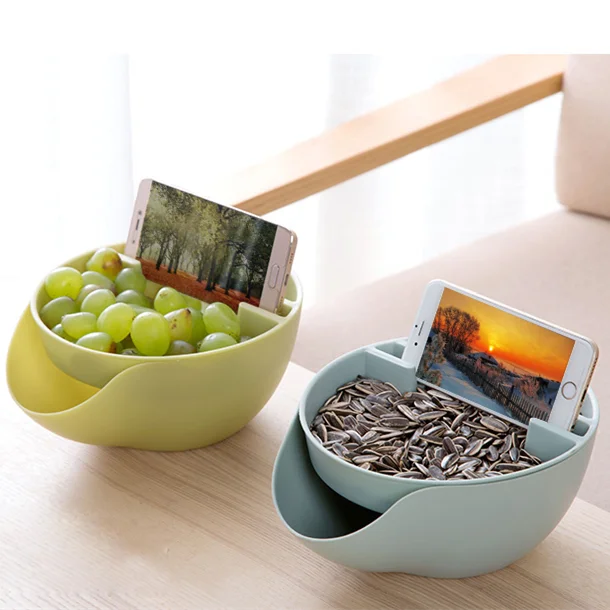 Креативная форма чаша двойная ленивая Дыня гостиная закуски конфетная тарелка