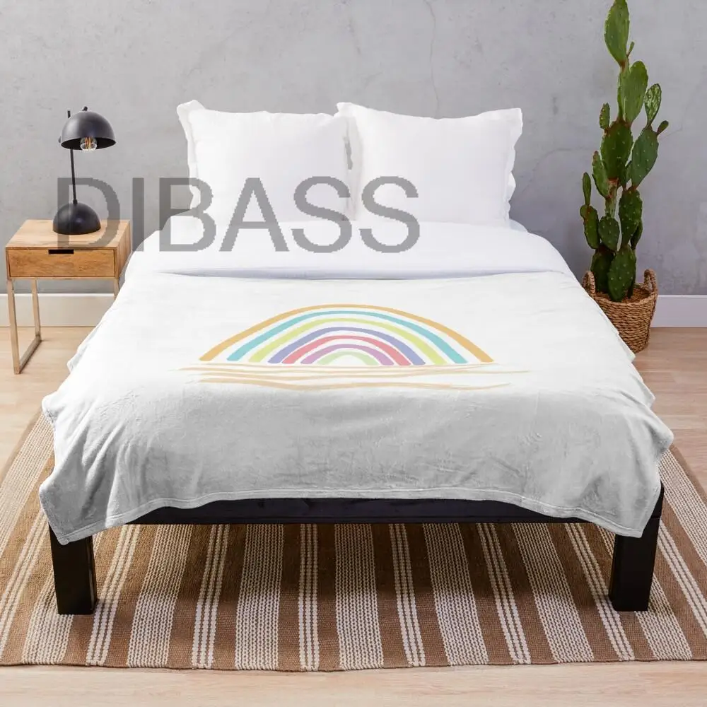 

Rainbow Design Blankets Super Soft Throw Blanket, Lightweight Plush Bed Flannel Blanket, Suitable for Adults and Children, Fashi