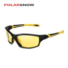 Очки ночного видения POLARSNOW, поляризованные линзы TR90 + резиновые очки, безопасные очки для вождения ночью, мужские очки высшего качества P8633Y