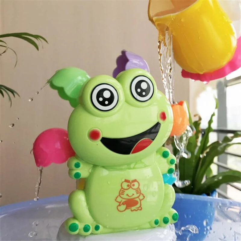 Забавная игрушка для ванной с водой, кран для душа в виде лягушки, детские игрушки с носиком, игрушки для купания, детские игрушки для пляжа, Oyuncak