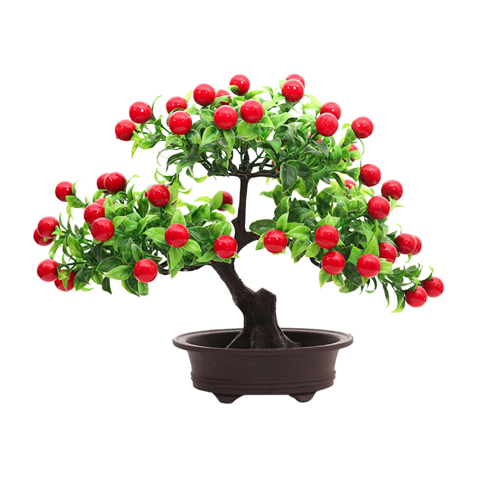 

Long Lasting Cute Potted Ornament Living Room Fake Bonsai Flowers Gift Home Office Miniature Desktop Decor Modern Easy Clean