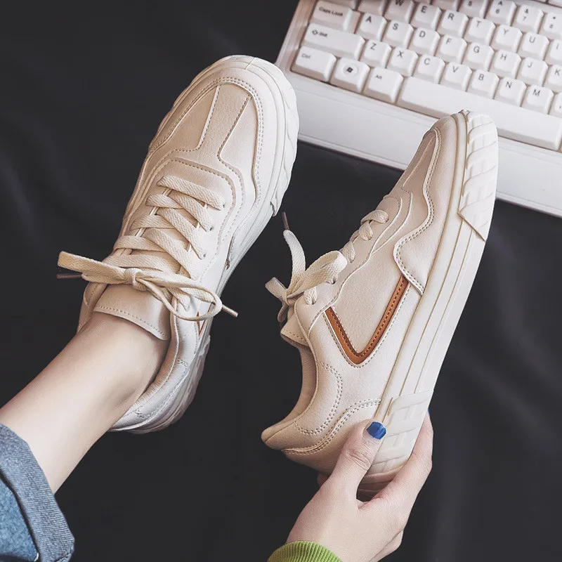 

2020 new Women Casual Shoes Spring and Summer Ladies Lace-up Canvas Shoes Female Breathable Light Sneakers Basket Tenis Feminino