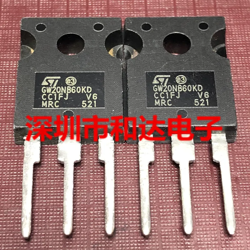 

5pcs GW20NB60KD STGW20NB60KD TO-247 600V 20A