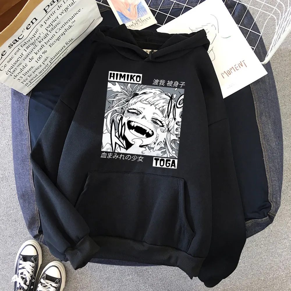 

Женская толстовка с капюшоном My Hero моя геройская Академия химико Тога Bakugou Katsuki Harajuku Женская толстовка в стиле аниме хип-хоп Уличная одежда П...