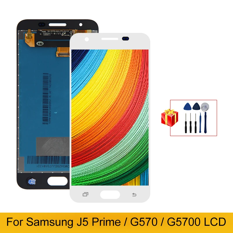 

100% оригинал для Samsung Galaxy J5 Prime G5700 LCD G570 G570F On5 2016 Дисплей LCD сенсорный экран дигитайзер Запасные части
