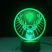 jagermeister 16 colors 3d changing touch sensor usb and battery powered nightlight for bar table lamp led night light