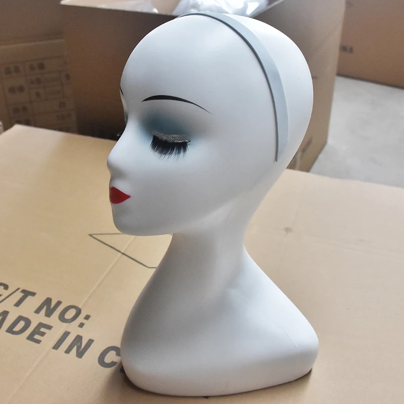 Белая голова манекен куклы для ювелирных изделий ожерелье шоу женский
