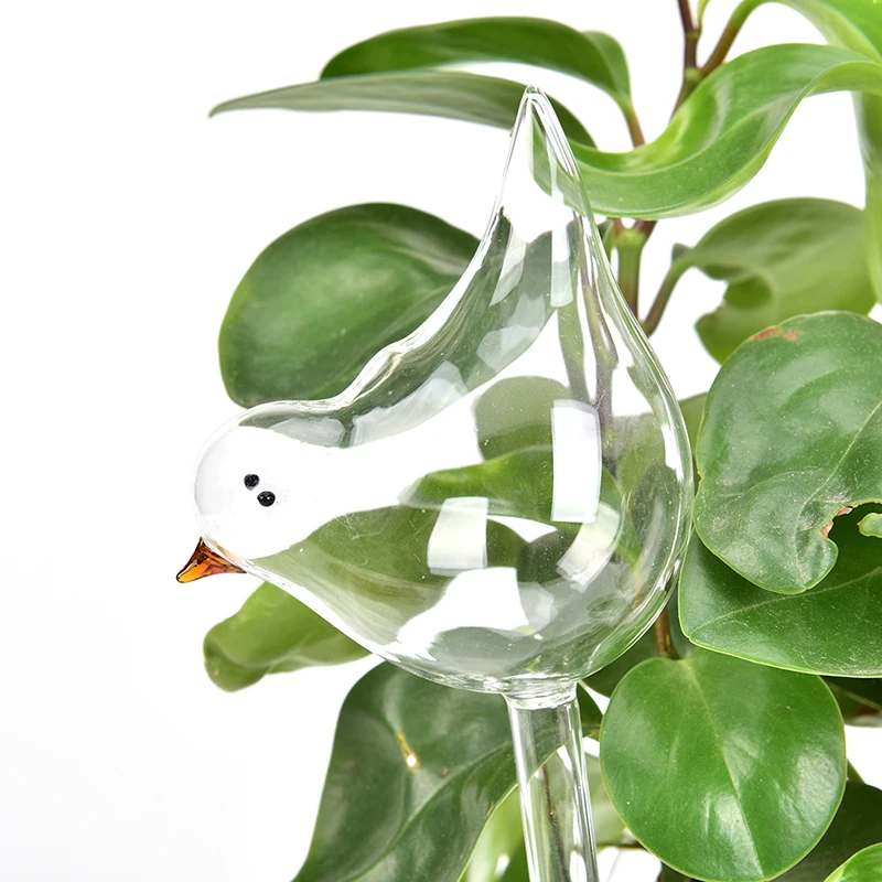 1PCS Plant Self Watering Globe Plants Water Bulbs Bird Shape Clear Glass Device | Дом и сад