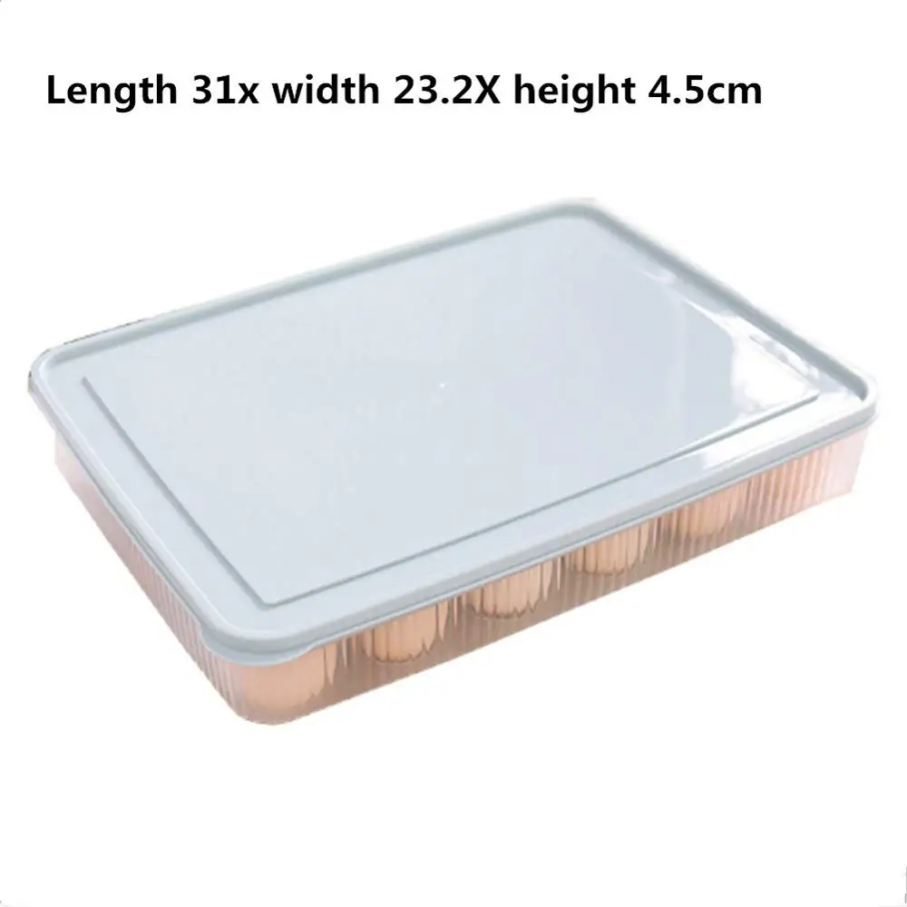 

Kitchen Color 24 Grid Egg Storage Box Plastic Refrigerator Storage Box Portable Egg Tray
