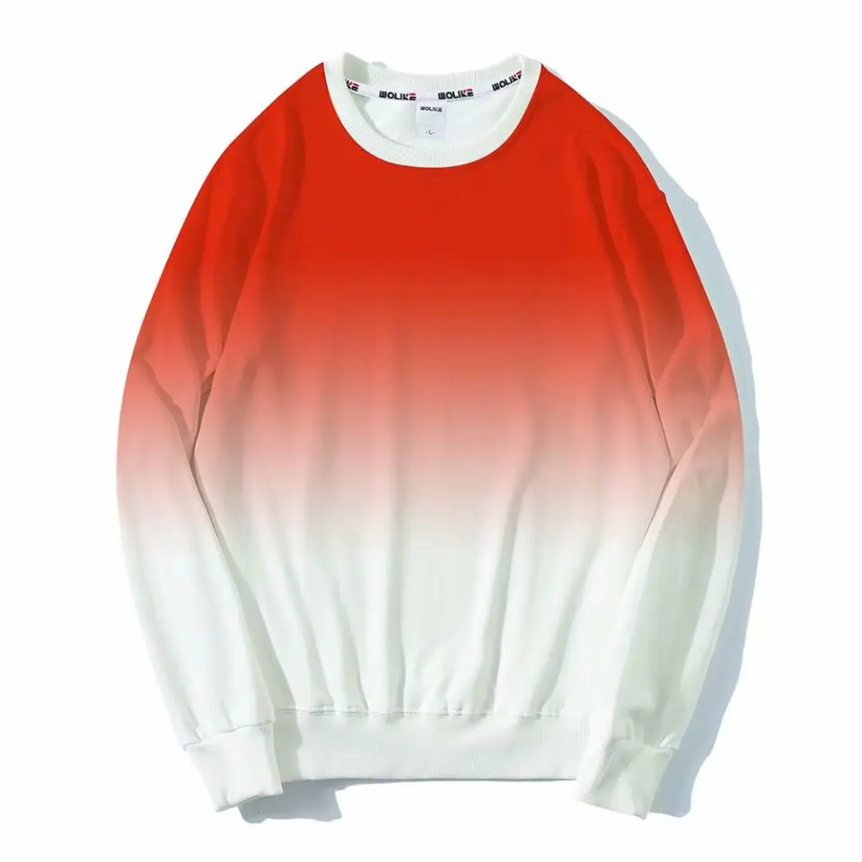 

2021 spring and autumn new men's street fashion colorful contrast round neck sweater men's sweater trendy fashion all-match LS-2