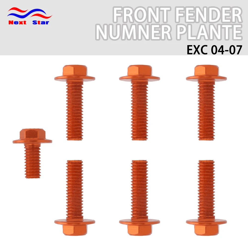 Алюминиевый оранжевый винт для заднего переднего крыла мотоцикла радиационное