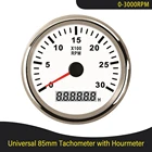 Новинка 85 мм  3K 4K 6K 7K 8K RPM дизельный генератор тахометр с цифровым песометром с красной подсветкой