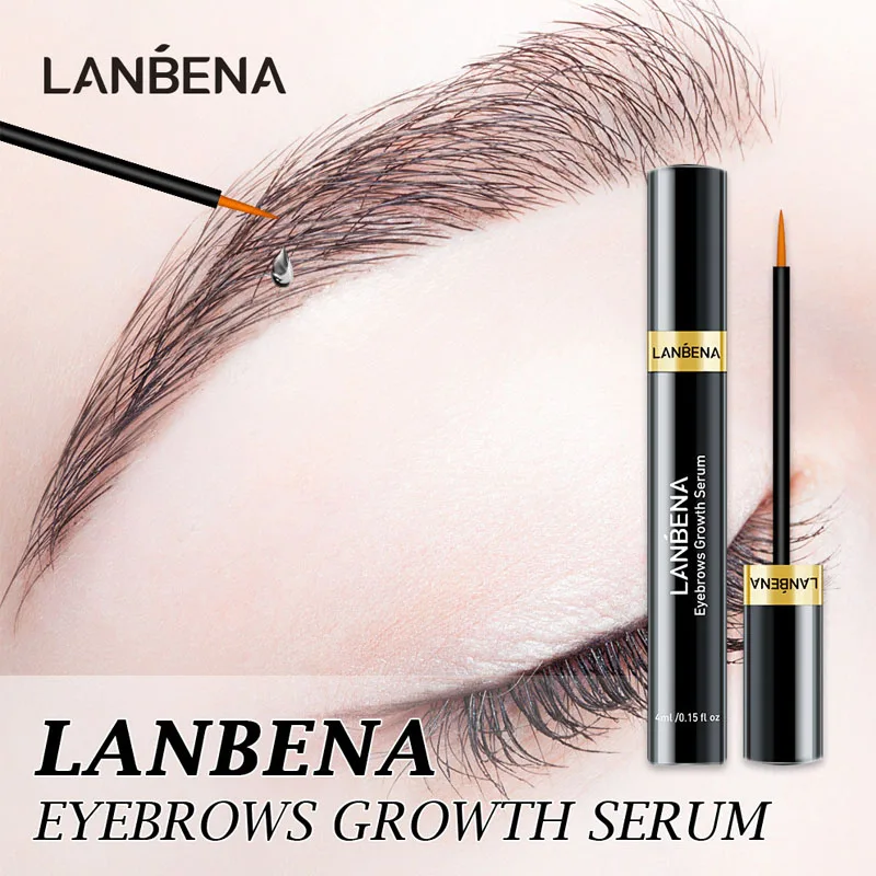 

LANBENA Eyebrow Growth Serum Fast Growth Eyebrow Enhancer Essence Repair Hair Follicles Thicker Longer Fuller Nourish Eyebrow