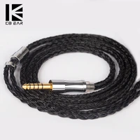kbear show 24 core 5n silver plated ofc upgrade hifi earphone cable mmcx2pinqdctfz earbuds headphone plug for kbear robin ks1