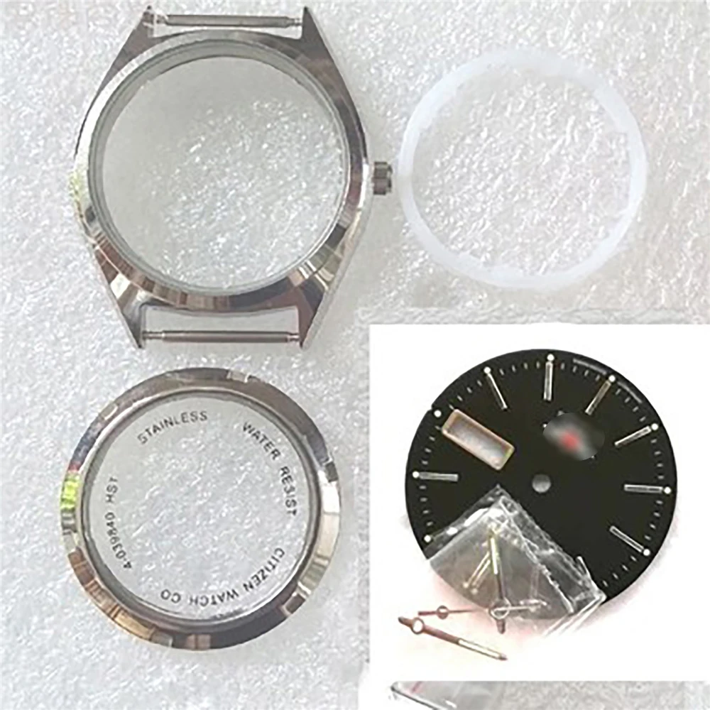 36mm Metal Wrist Watch Case+Dial+Hadns Kit for 8200 Movement DIY Upgrade Accessories